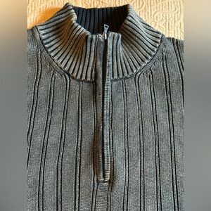 Men's Cooper Jones Gray Ribbed Sweater